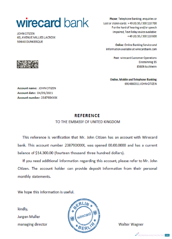 Download Germany Wirecard reference Photoshop template